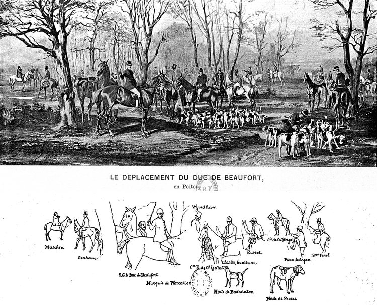 Le déplacement du duc de Beaufort en Poitou - Tiré de l'ouvrage Les Hommes des Bois (1892) - Comte Rainulphe d'Osmond - Firmin-Didot (Paris) - BnF (Ga